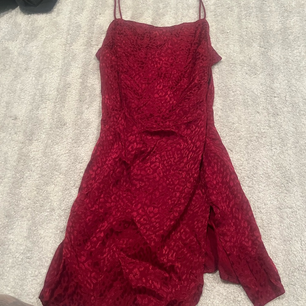 Motel Rocks Burgundy Mini Dress - Picture 3 of 3